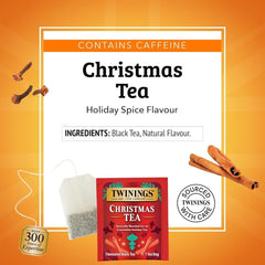 Twinings Christmas Tea 20-count pack offers value with holiday flavor.