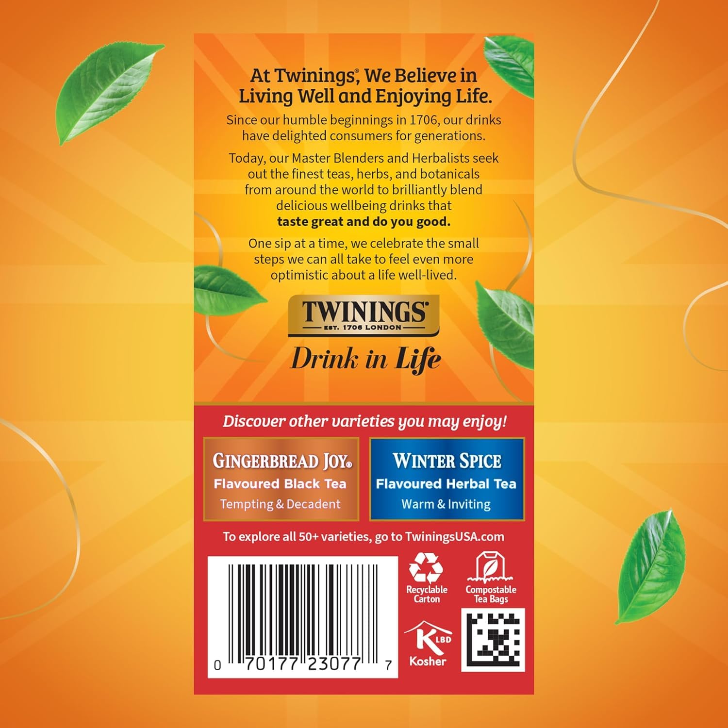 Twinings Christmas Tea pack of two boxes ideal for gifting.