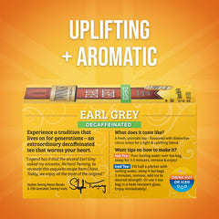 Twinings Earl Grey citrus bergamot aroma ideal for hot or iced tea.