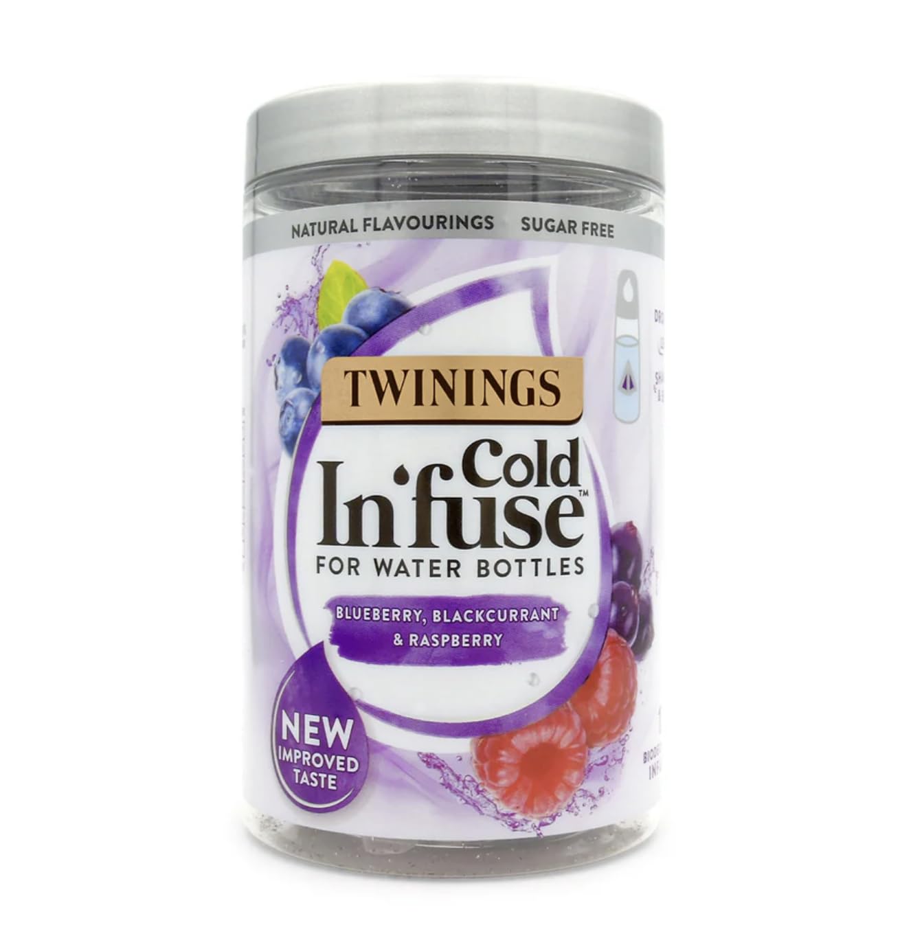 Twinings Cold Infuse tea bags ready for a fruity iced tea refreshment.
