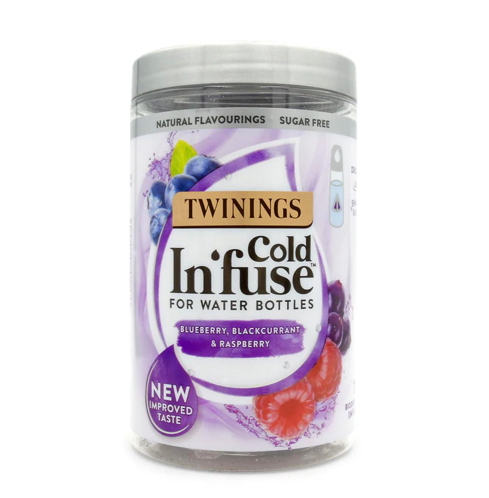 Twinings Cold Infuse tea bags ready for a fruity iced tea refreshment.