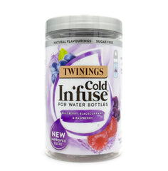 Twinings Cold Infuse tea bags ready for a fruity iced tea refreshment.