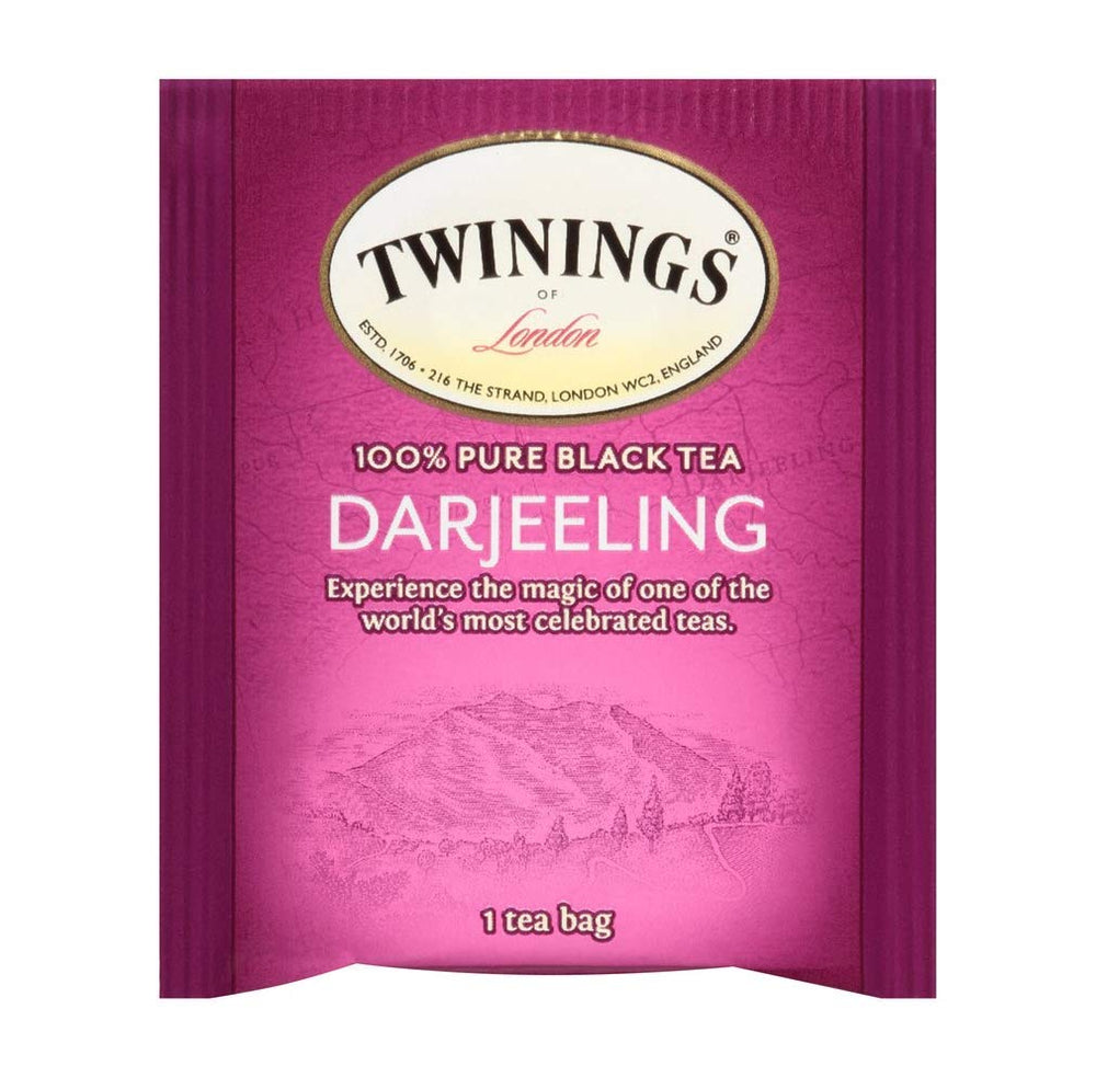 Twinings Darjeeling tea morning routine cup delivers a refined, uplifting start.