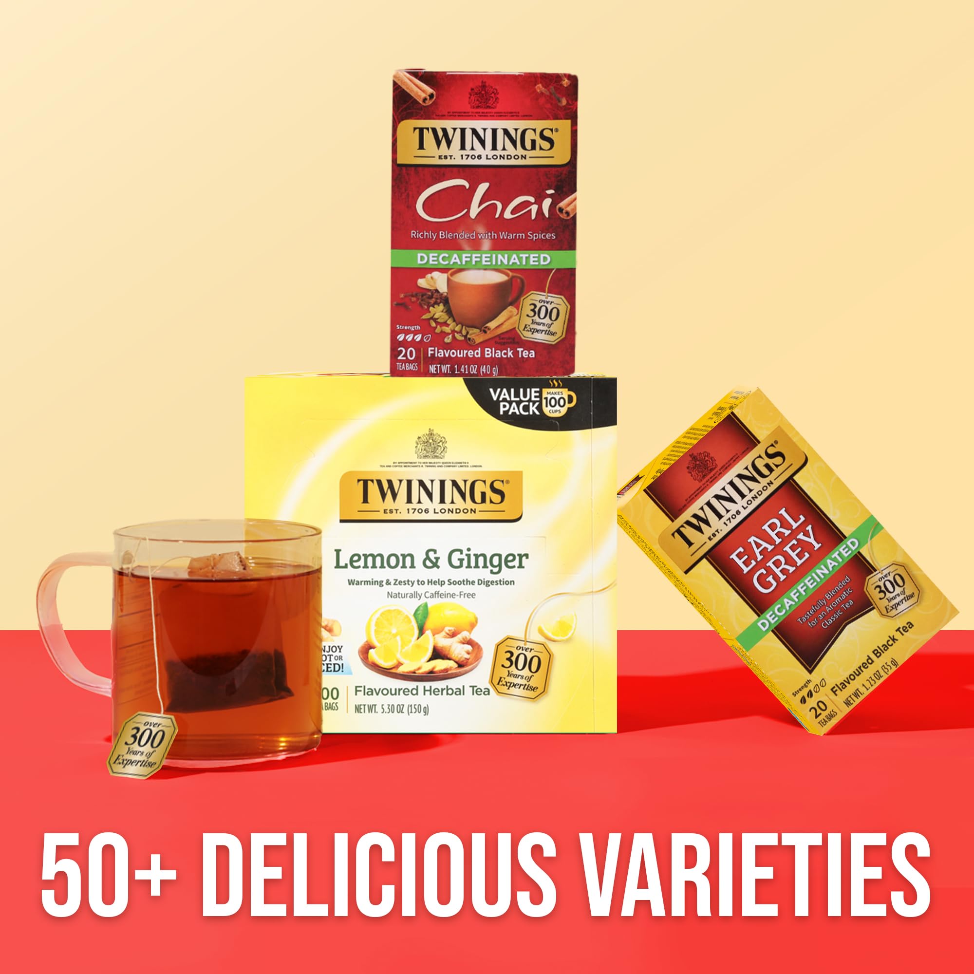 Twinings decaf chai aroma steams—sensory ritual without caffeine.