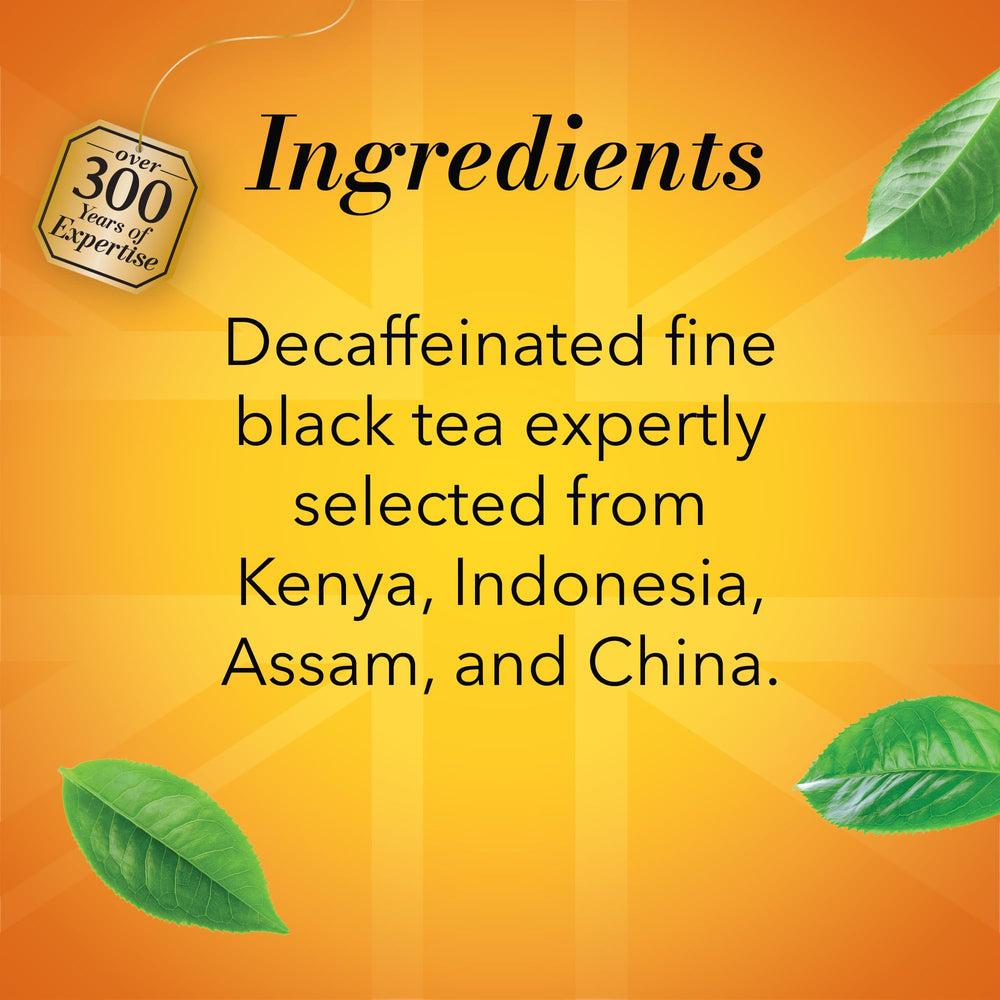 Twinings Decaf English Breakfast Tea box, ready for daily tea moments.
