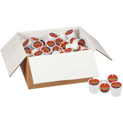 Twinings Decaf English Breakfast Tea cup and pod, perfect for evenings.