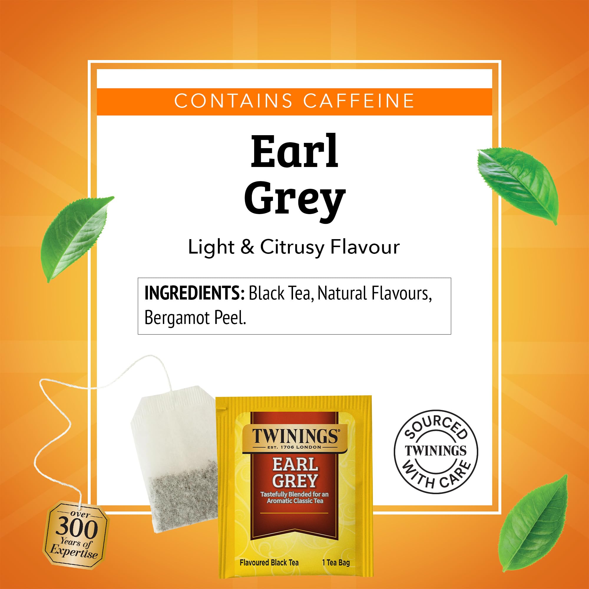 Caffeinated Twinings Earl Grey brew ideal for morning routines.