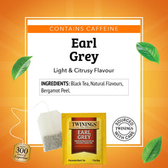 Caffeinated Twinings Earl Grey brew ideal for morning routines.