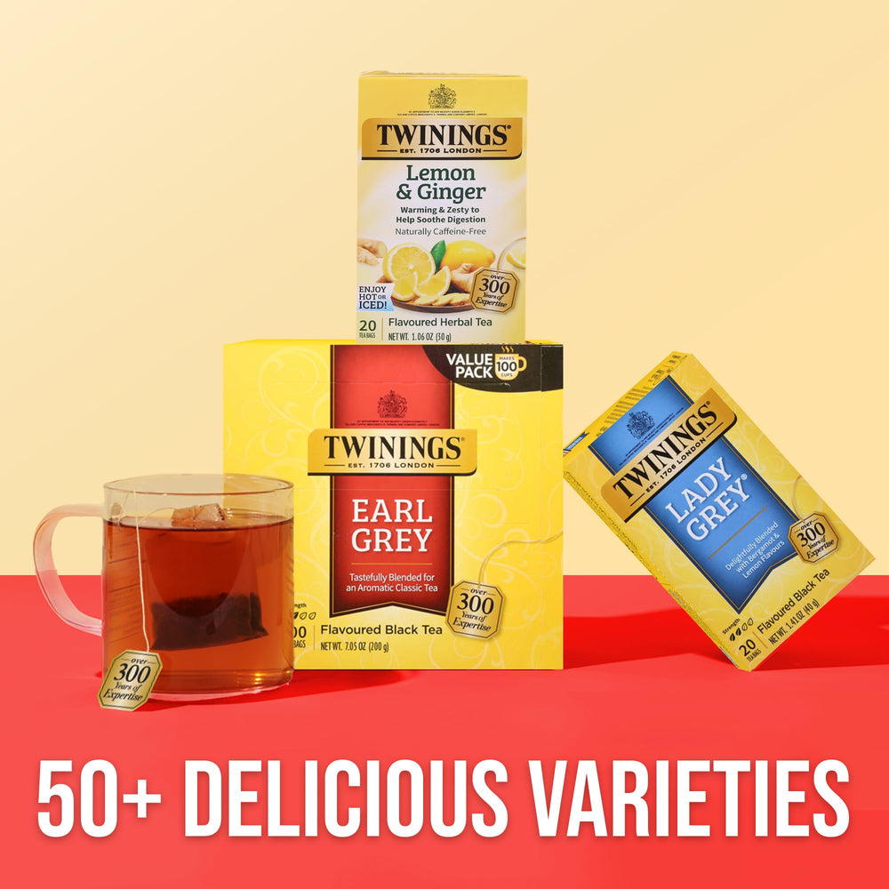 Enjoy Twinings Earl Grey hot or iced with classic aroma and taste.