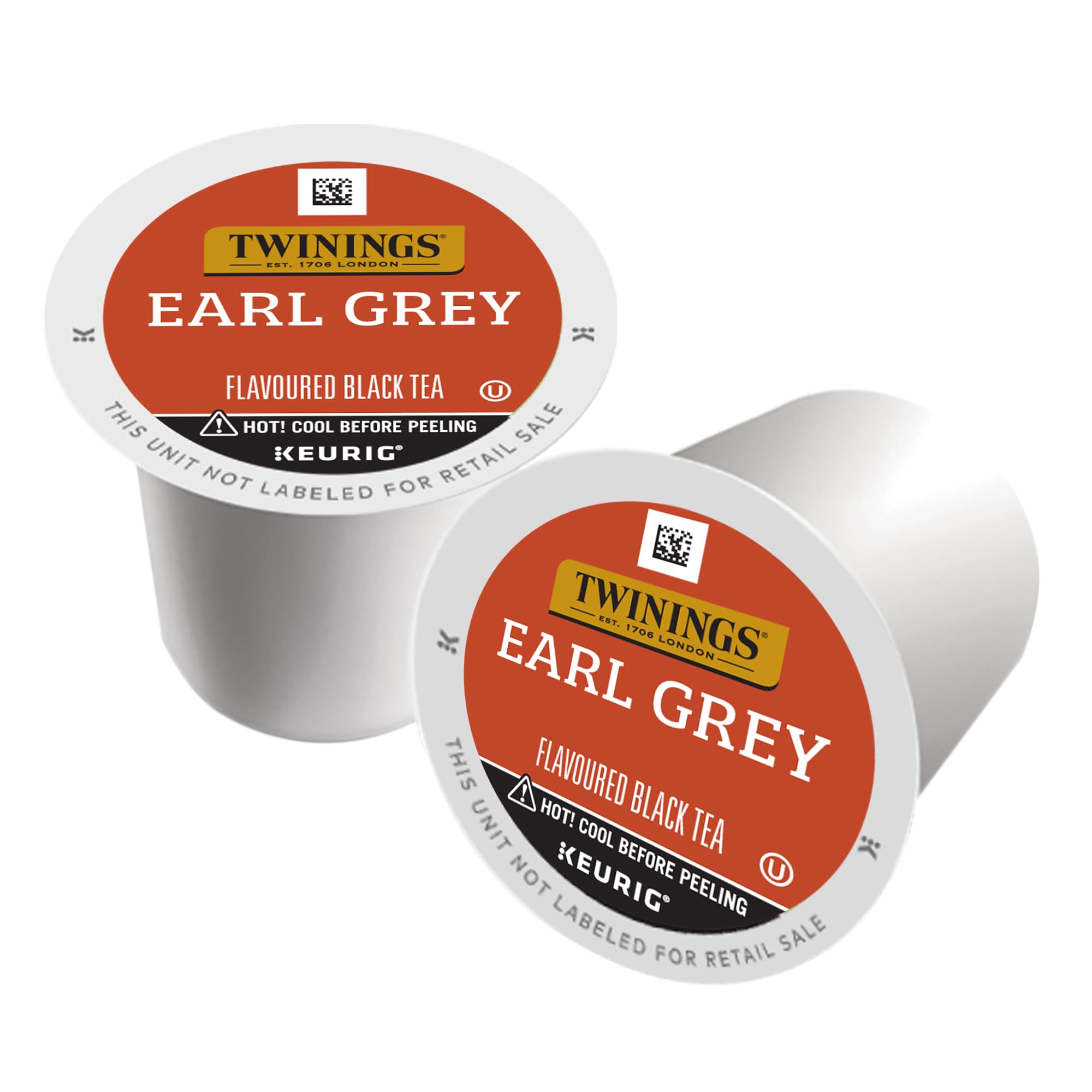 Twinings Earl Grey K-Cups packaging display highlights product accessibility.