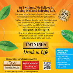 Twinings Earl Grey hot or iced for versatile serving.