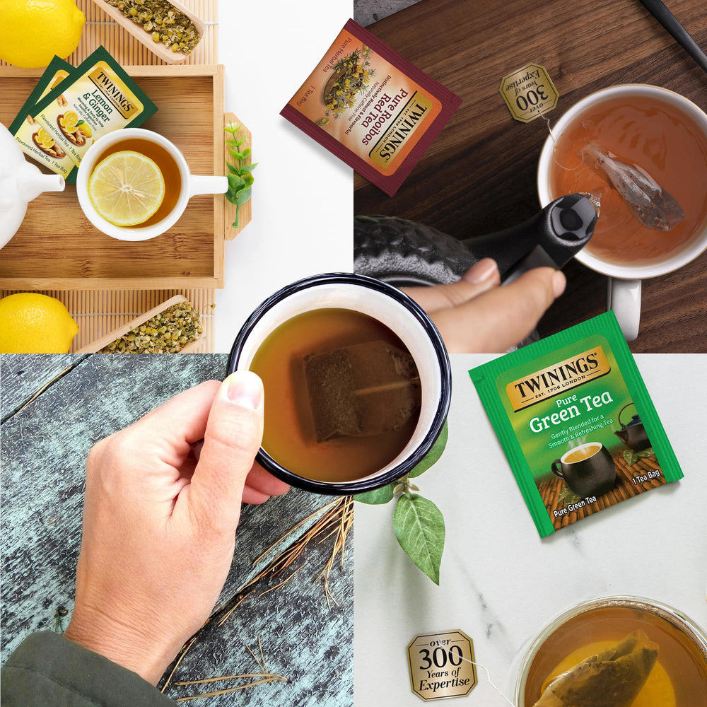 Twinings English Breakfast tea bag designed for a confident morning lift.