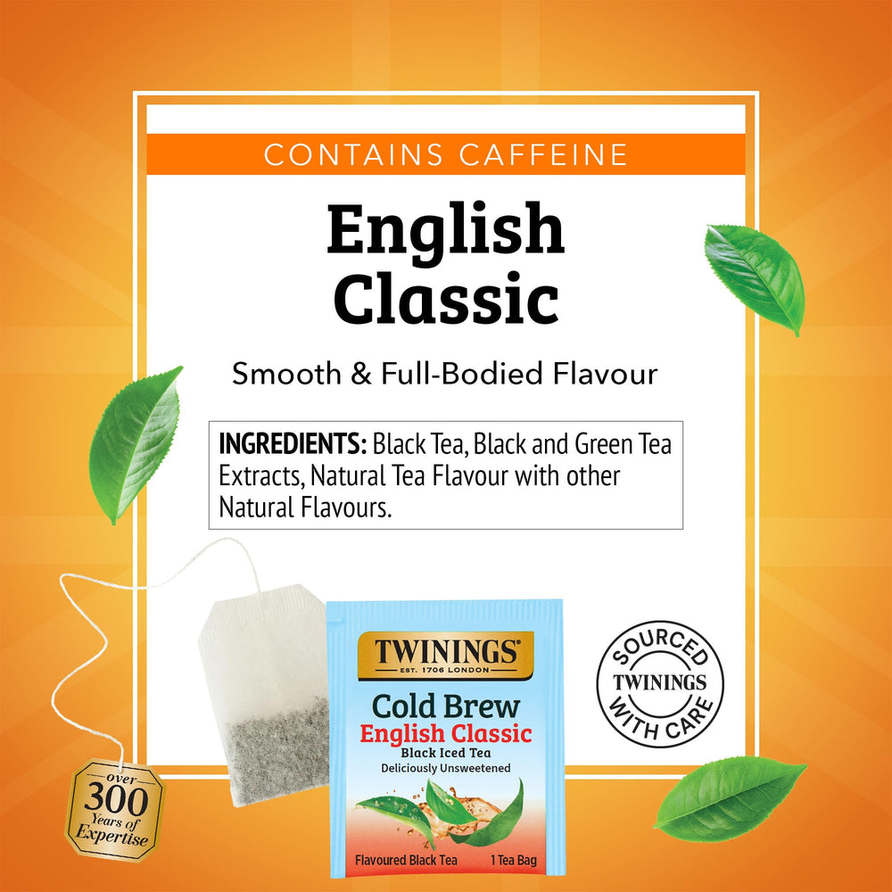 Illustration shows a five-minute brew for a refreshing iced tea.