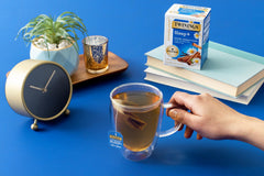 Twinings Fortify Superblends tea pack emphasizing added vitamins for daily wellness.