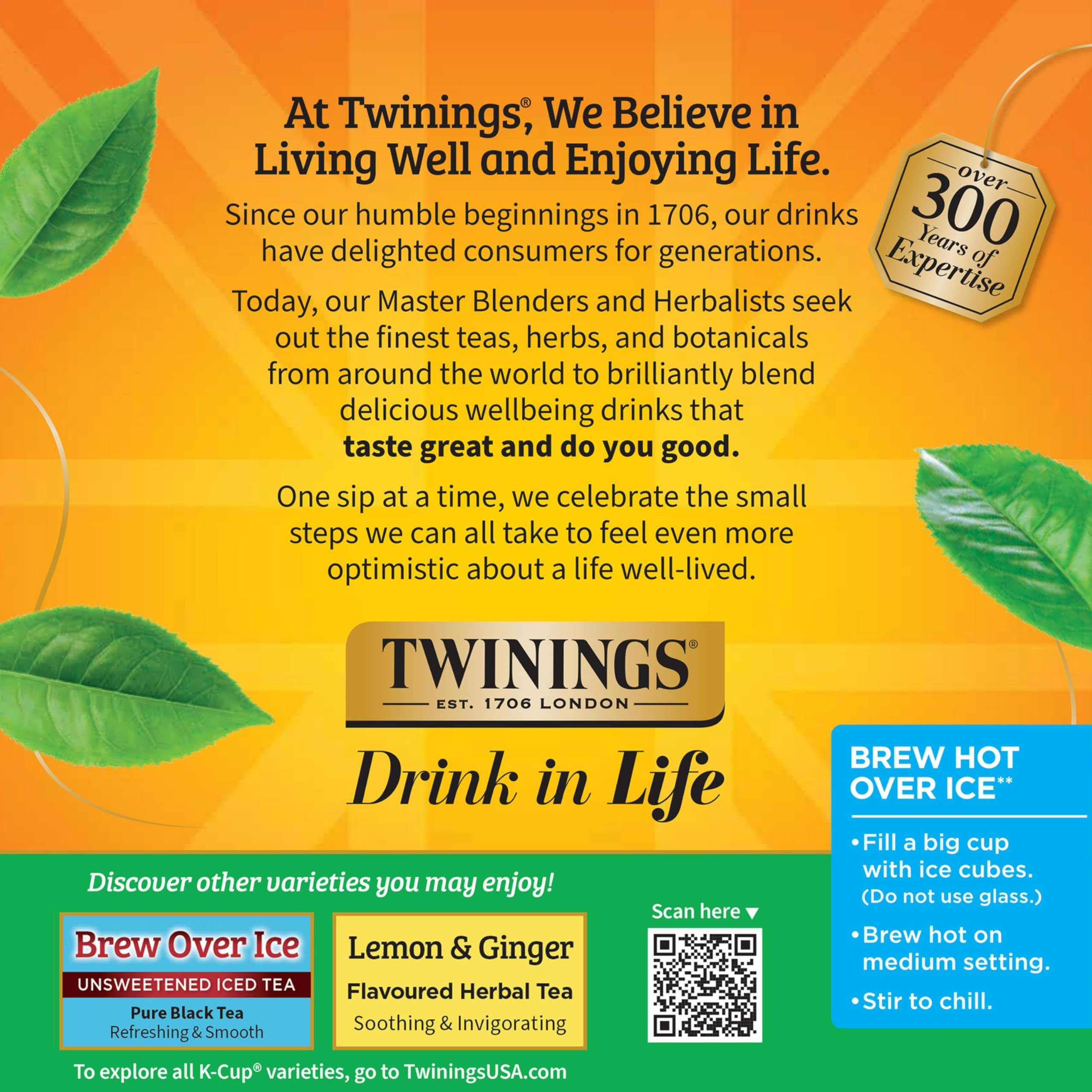 Twinings Green Tea K-Cup Pods brew well in Keurig machines.