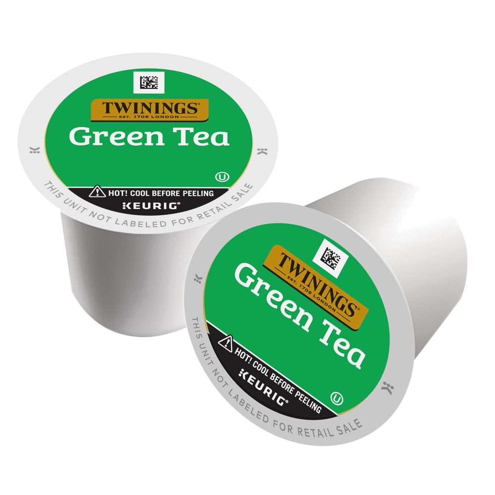 Twinings Green Tea K-Cup Pod with a smooth aroma for hot or iced tea.