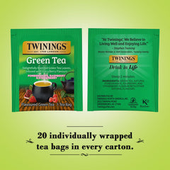 Close-up of Twinings flavor blend tea bag for a flavorful daily ritual