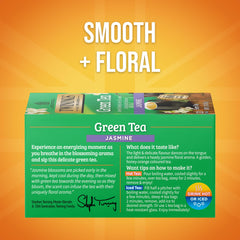 Twinings Green Tea with Jasmine cup showing fragrant aroma and inviting flavor.