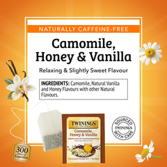 Twinings herbal tea displays floral notes and gentle sweetness