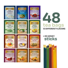 Twinings honey sticks collection to sweeten tea with 10 flavors