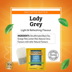 Twinings Decaf Lady Grey served hot or iced for versatile moments
