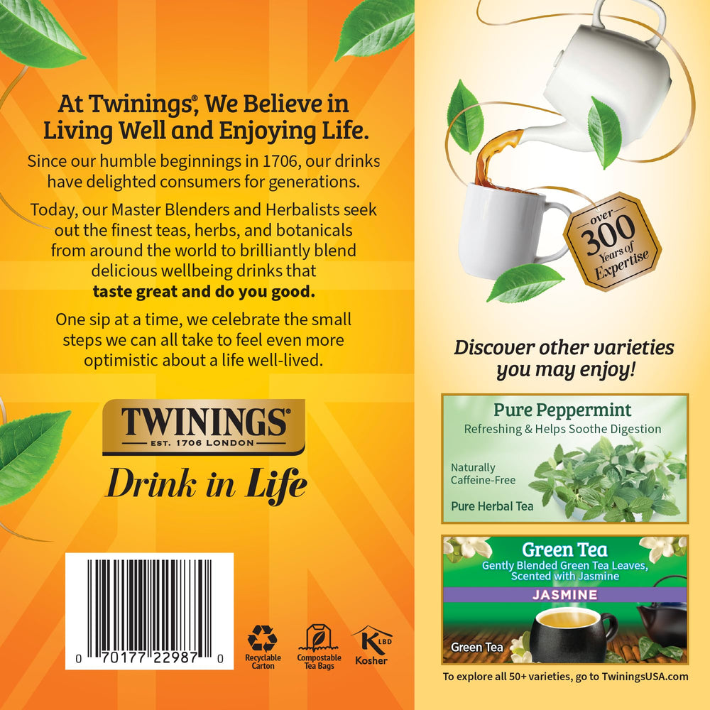 Brew hot or iced to enjoy tangy lemon and warm ginger.