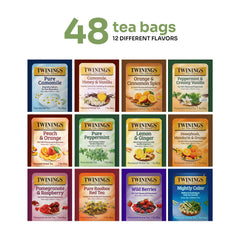 Twinings individually wrapped tea bags ensure fresh aroma with every cup