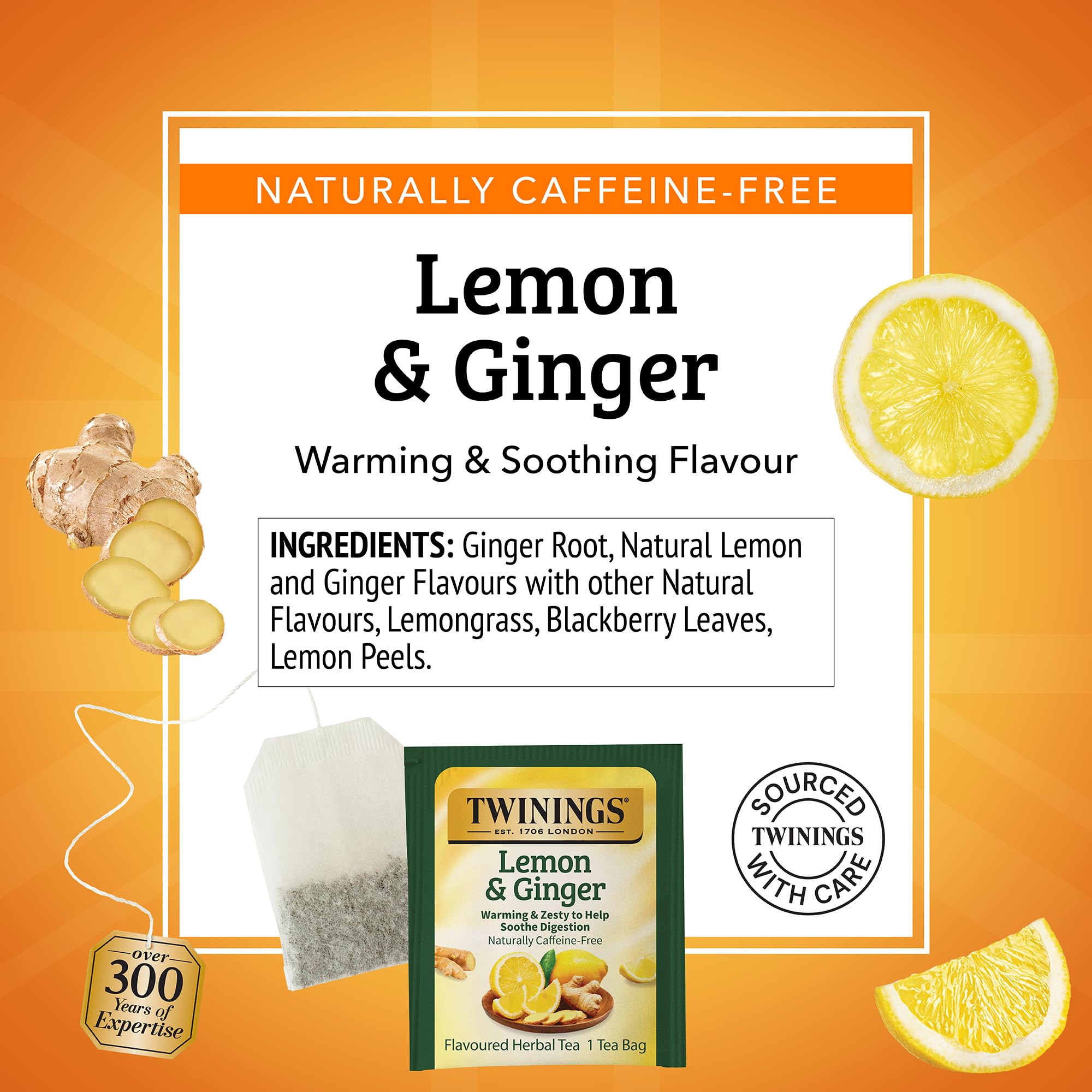 Individually wrapped Twinings bags ideal for purse, desk, or travel.