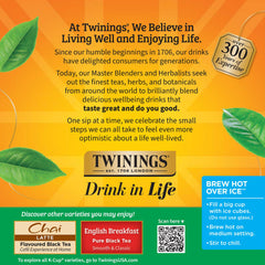 Twinings Irish Breakfast tea pods used to brew over ice