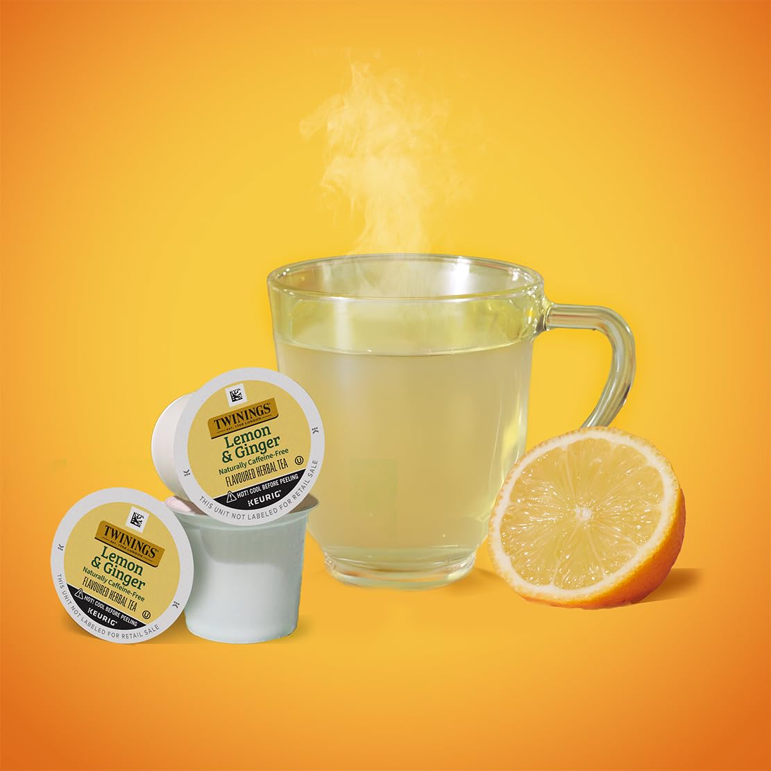 Twinings Keurig-compatible tea pods for quick, mess-free brews.