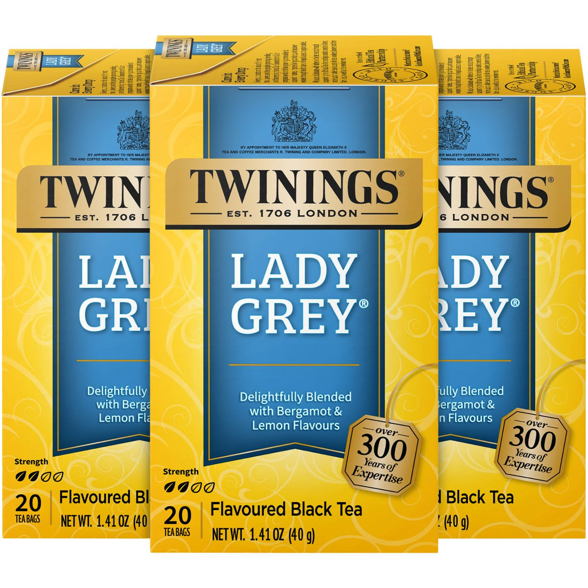 Twinings Lady Grey tea cup with steam offers a refreshing citrus-infused moment.