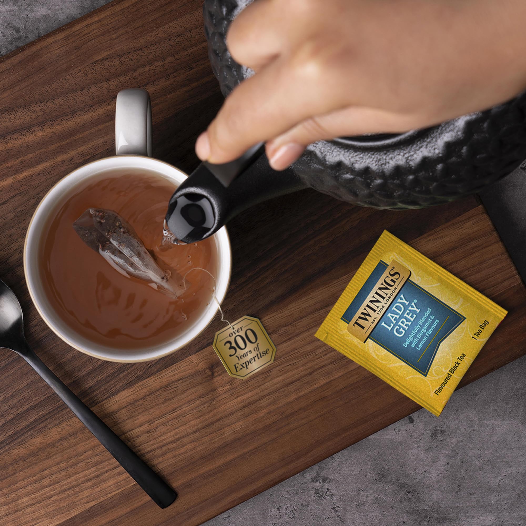 Iced Twinings Lady Grey tea over ice is a refreshing option.