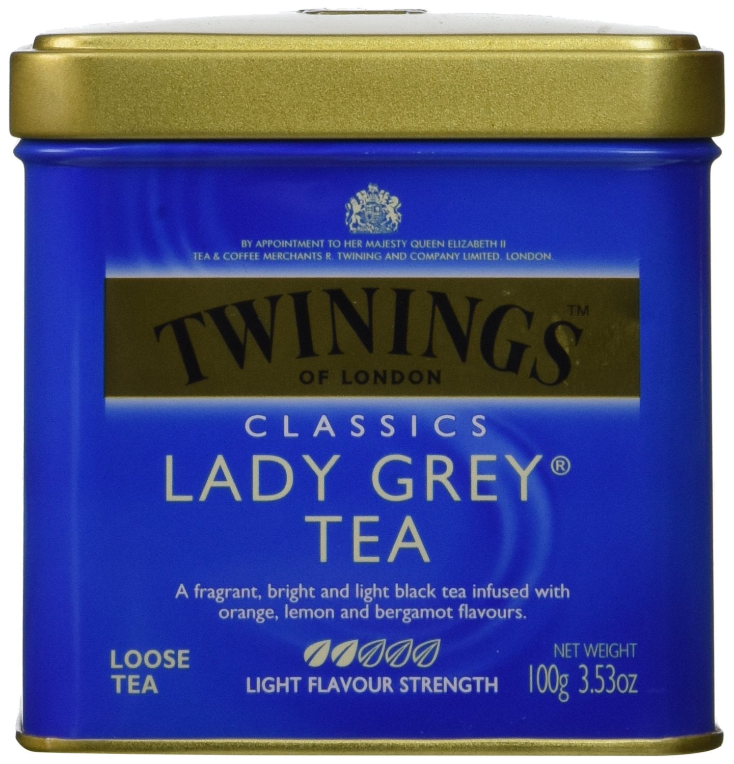 Twinings Lady Grey tea leaves ready for a bright, citrus-infused brew.