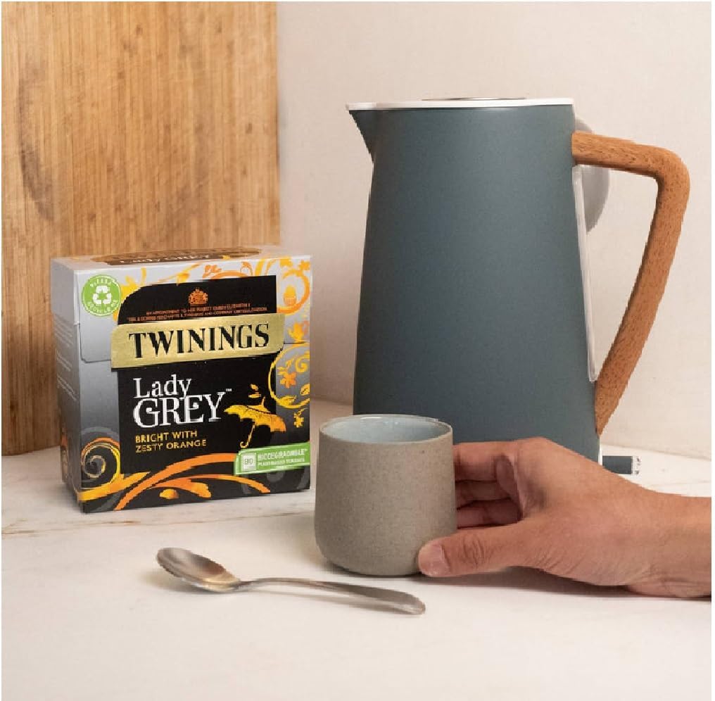 Brewing Twinings Lady Grey Zesty Orange to a refined cup.