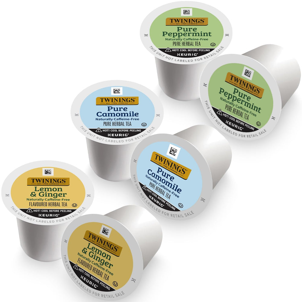 Twinings Lemon & Ginger tea K-Cup pod delivering bright citrus with warming spice