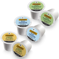 Twinings Lemon & Ginger tea K-Cup pod delivering bright citrus with warming spice
