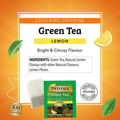 Lemon pieces in Twinings tea highlight real citrus flavor in every brew.
