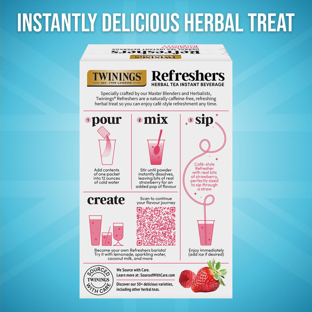 Twinings No artificial sweeteners label supports purer taste.