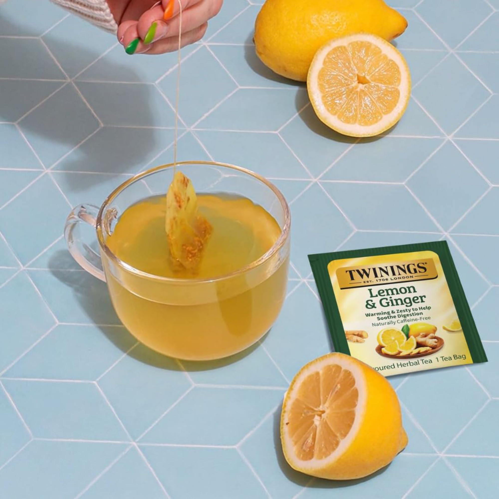 Twinings orange cinnamon spice tea bag captures cozy spice notes