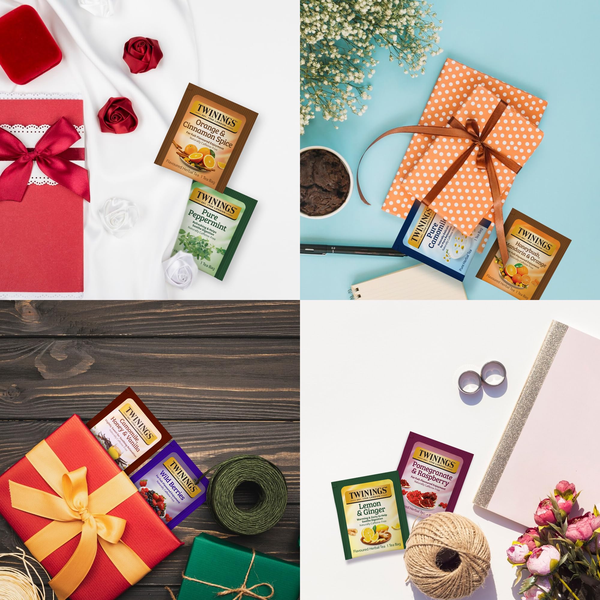 Twinings Orange Cinnamon Spice tea bags blend citrus warmth for cozy evenings