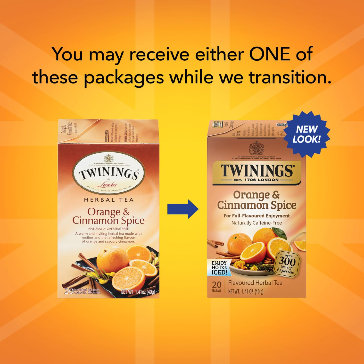 Twinings rooibos leaves in the blend hint at earthy warmth