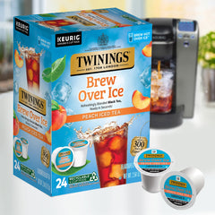 Twinings Peach aroma black tea pods deliver inviting fragrance and smooth taste.