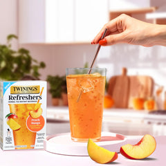 Twinings Peach Mango Refreshers lemonade pairing idea.