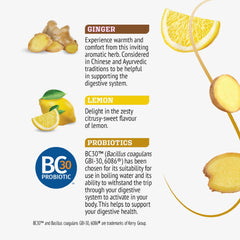 Brewing Twinings Probiotics+ K-Cups on 6 oz setting yields crisp citrus and ginger notes