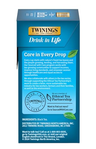Twinings Pure Black Iced Tea Bags smooth texture closeup invites everyday use