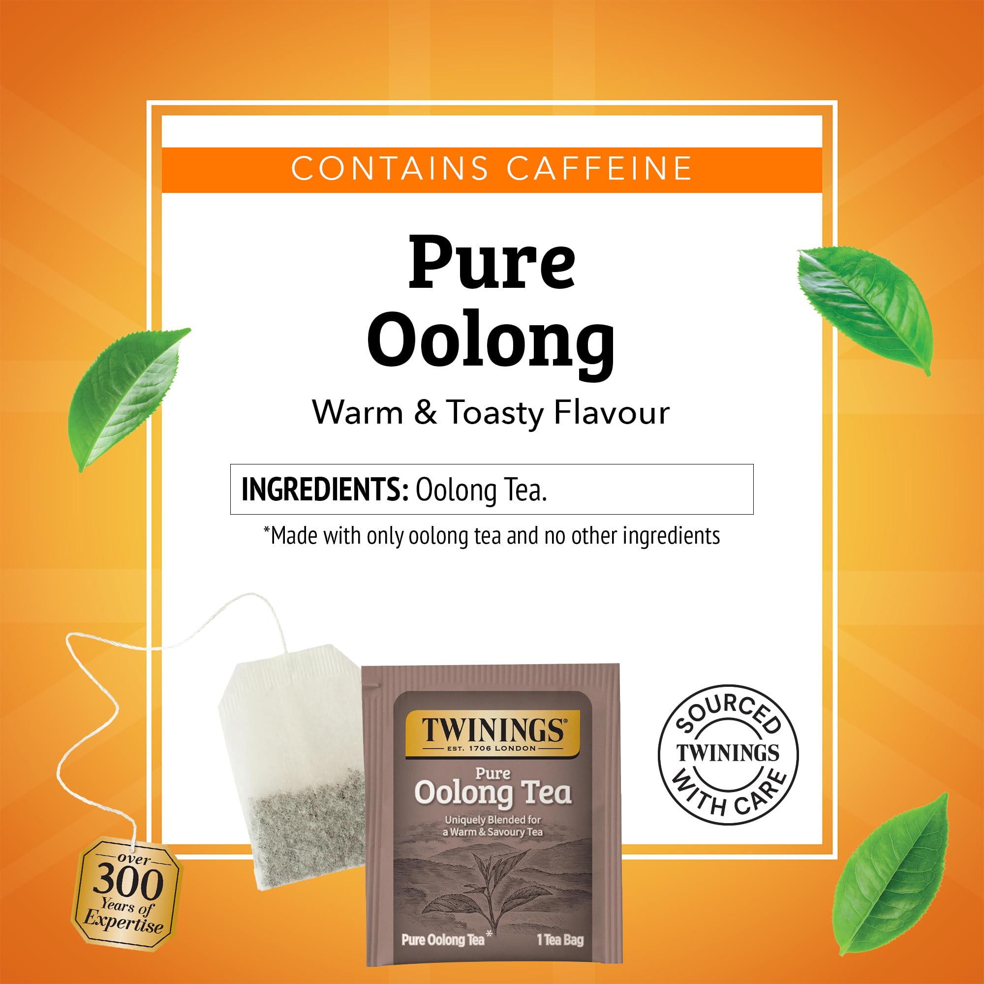 Brewing Twinings Pure Oolong Tea in a cup with inviting steam.