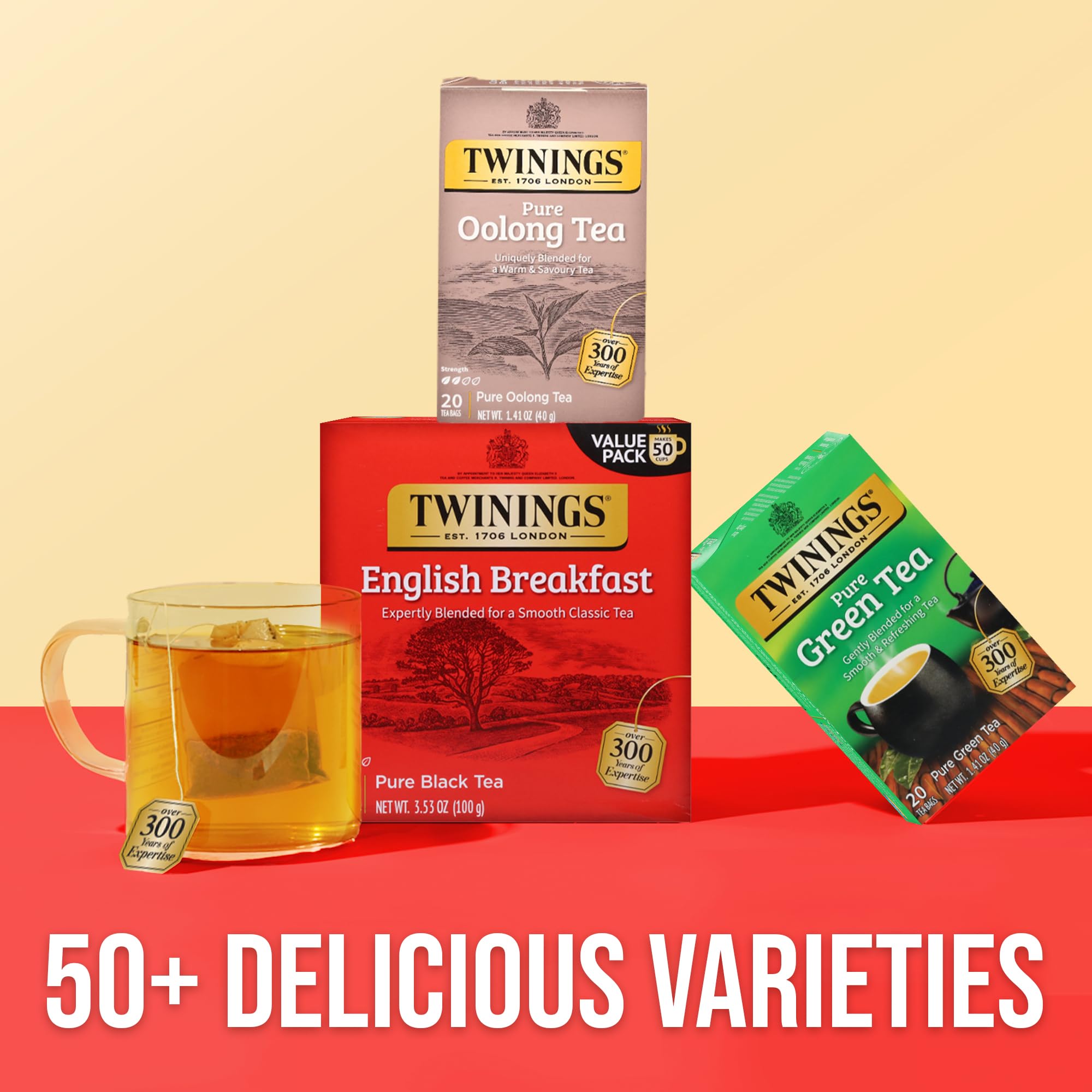 Steeped Twinings Pure Oolong tea in a mug for a comforting moment.