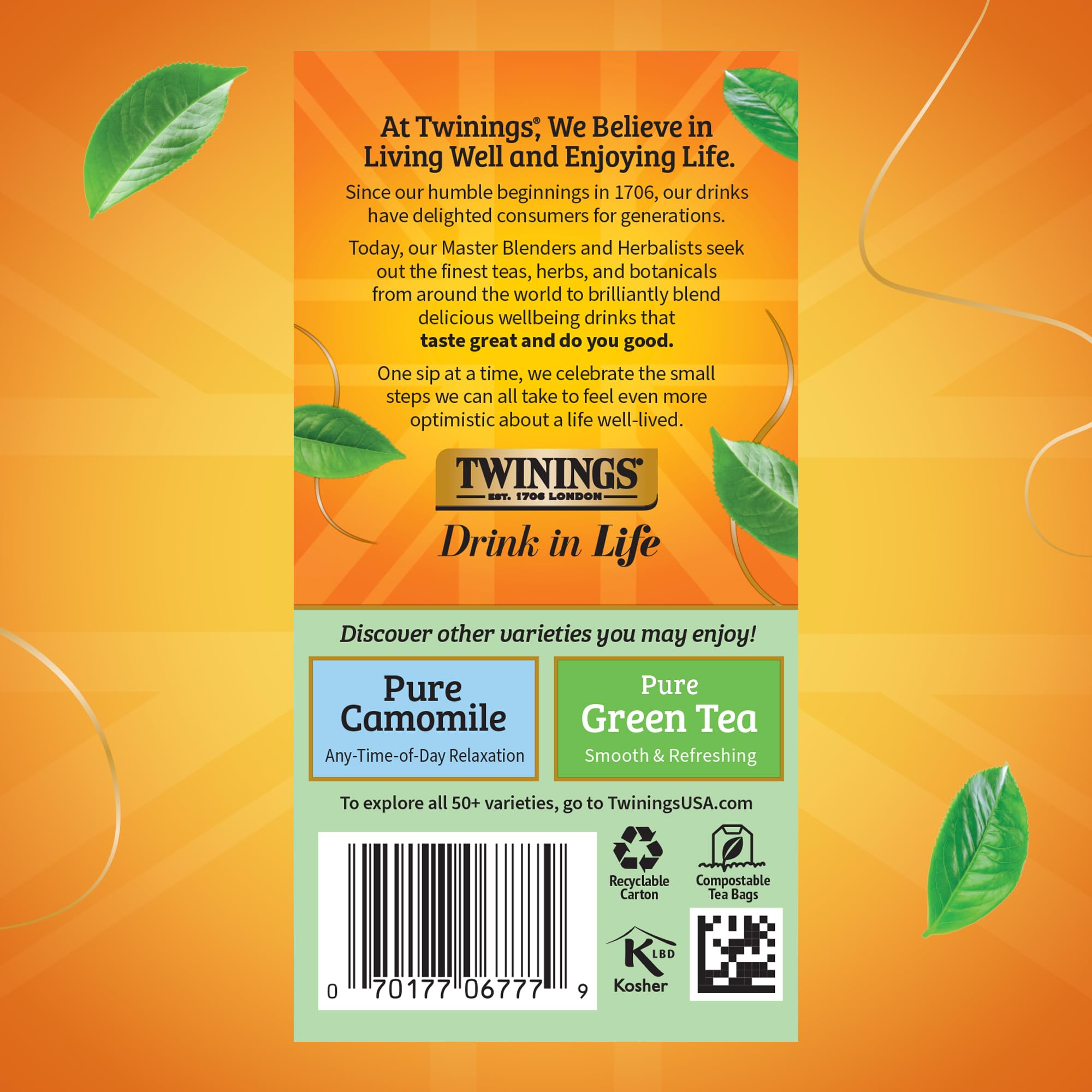 Fragrant mint aroma from Twinings Pure Peppermint Tea