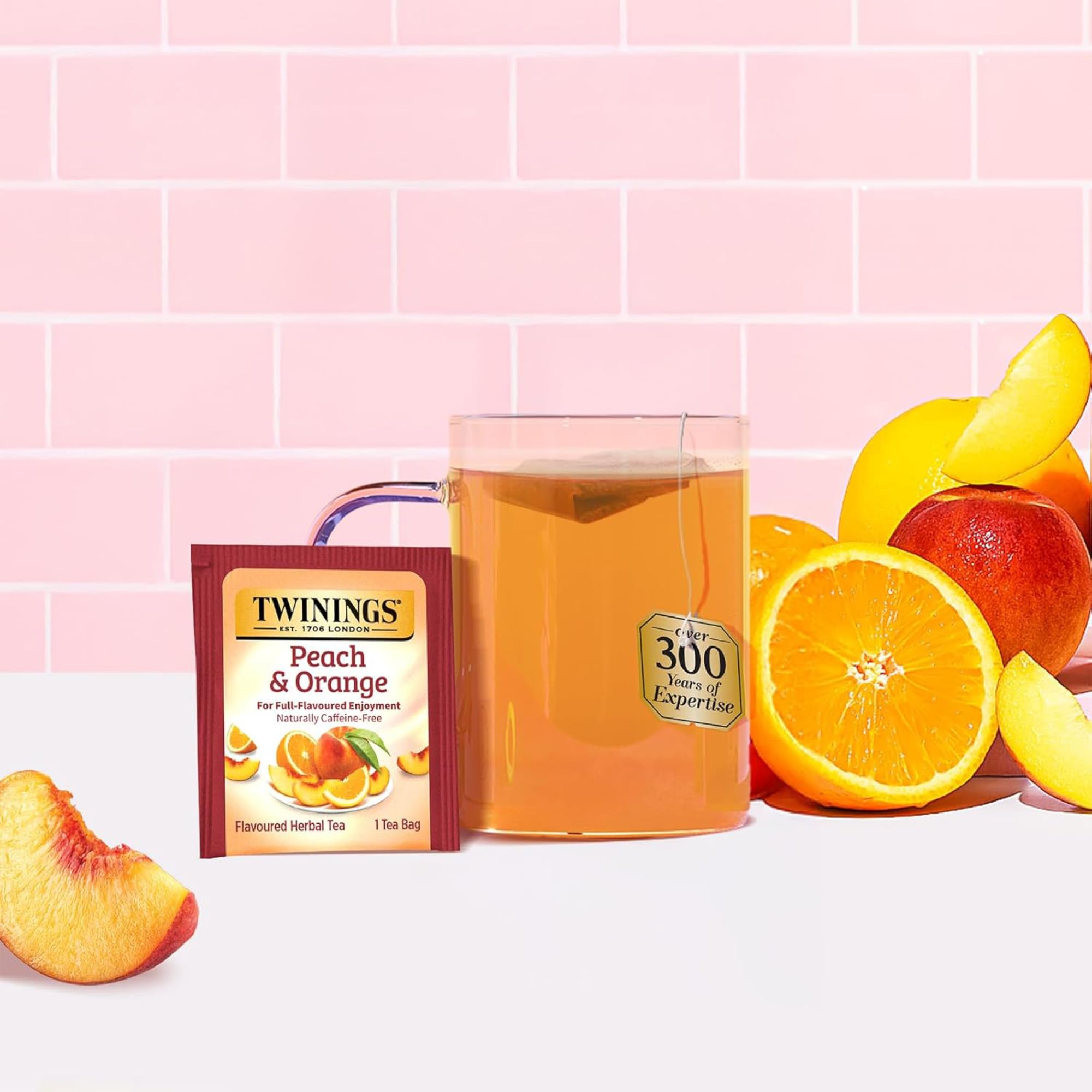 Twinings pure peppermint tea bag for a refreshing caffeine-free sip