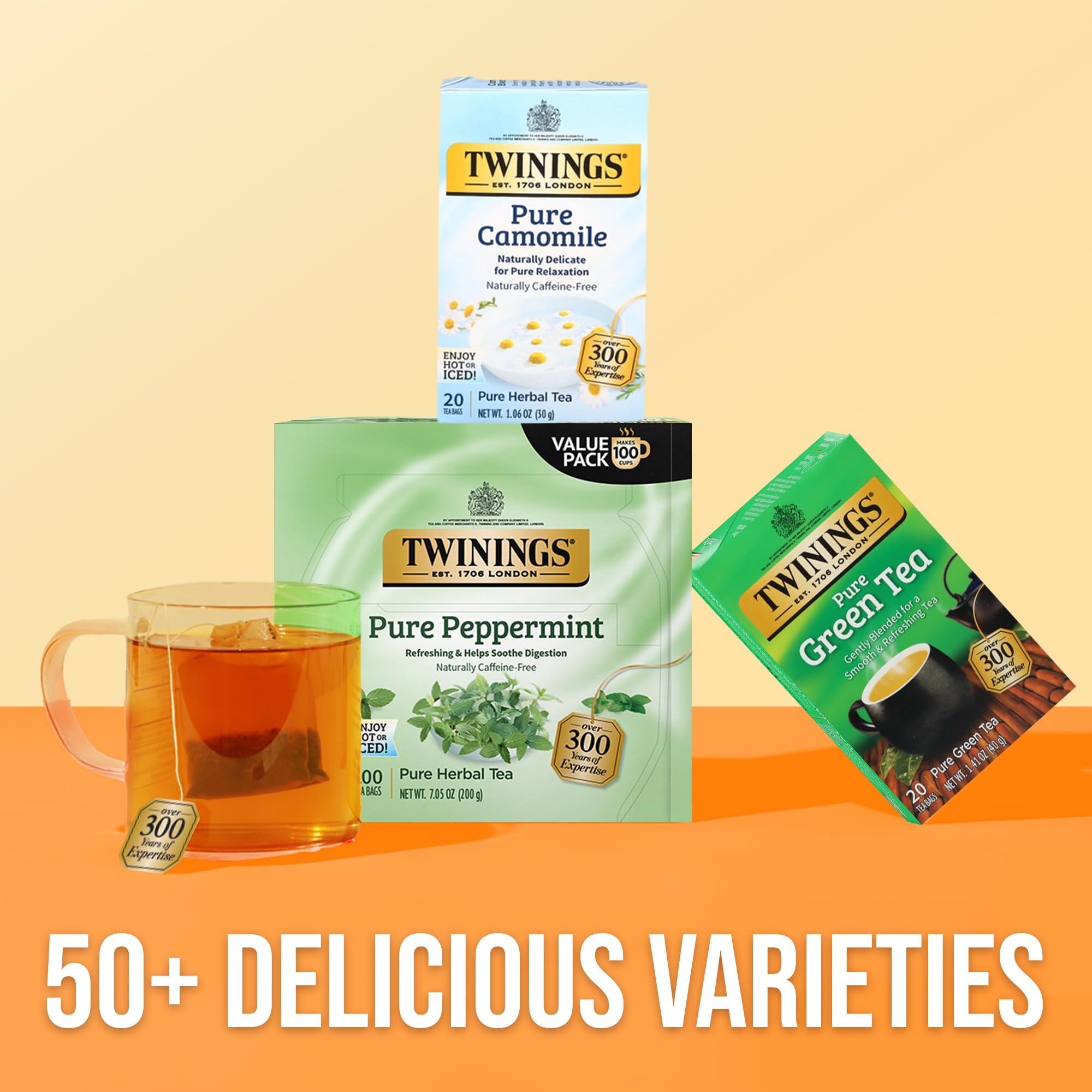 Relaxing moment with Twinings Pure Peppermint tea aroma.